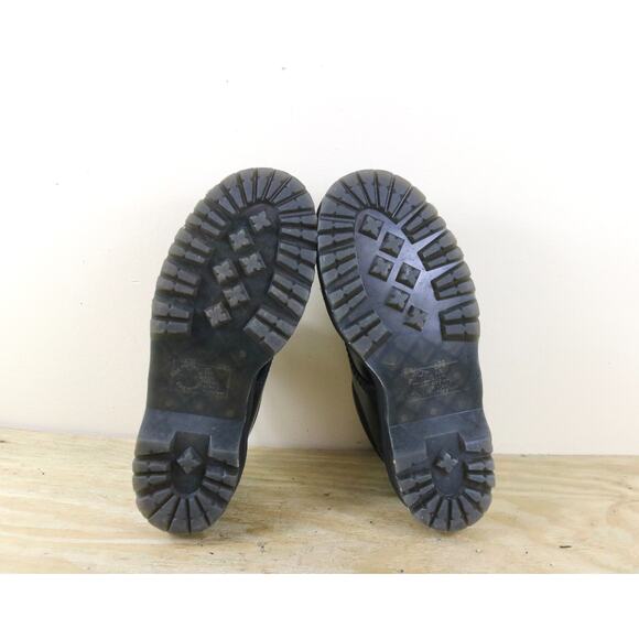 Doc Martens Womens 10 Platform Black Leather Quad Derby Oxfords 8053 Goth Punk - Picture 6 of 7